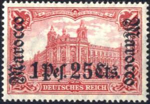 1906/11, Germania mit Wz. 1, Aufdruck ... 