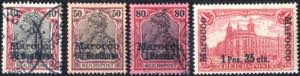 1900, Germania Reichspost, Kleinsatz 10 ... 