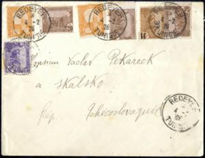1926, Brief aus Redeyef am 4.2. nach Skalsko ... 