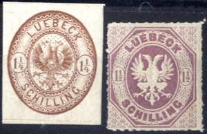 1864-5, 1 1/4 S. mittelrötlichbraun (sehr ... 