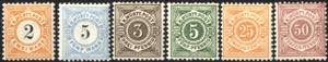 1881-1900, 2 M. und 5 M. (schwarze Ziffer im ... 