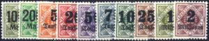 1906/1923, alle Dienstmarken Königreich und ... 