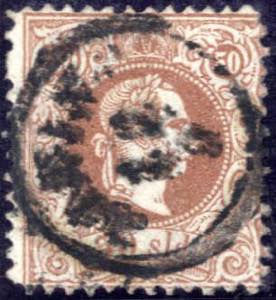 1867, 50 soldi braun, LZ 10 1/2, kräftig ... 