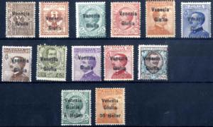 1918-19, francobolli dItalia con ... 