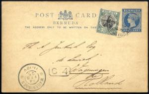 1905, Postkarte mit Werteindruck HALFPENNY ... 