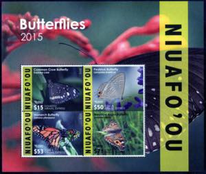 2015, Schmetterlinge, Serie 4 Werte als ... 