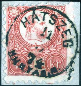 Hatszeg/Hunyad M., Briefstück mit 5 Kr. ... 