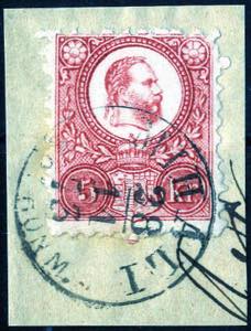 Mihali/Sopron M., Briefstück mit 5 Kr. ... 