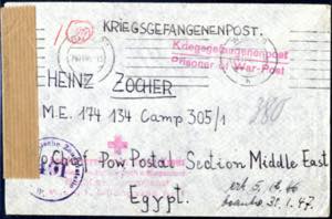 1946, Rot-Kreuz-Brief aus Hollabrunn am ... 