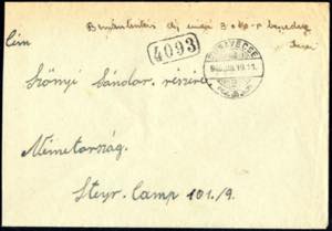 1946, Brief aus Dunavecse (Ungarn) am 19.6. ... 