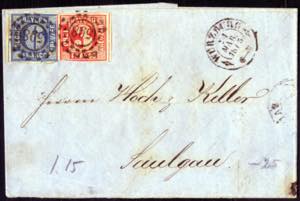 1865, Brief von Würzburg vom 24.3. nach ... 