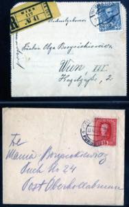 1910/17, eingeschriebener Kartenbrief von ... 
