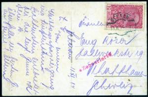 1914, Ansichtskarte aus Schaan am 11.11. ... 