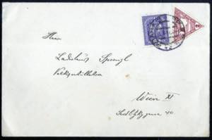 1917, Expressdrucksache, Brief von Prag am ... 