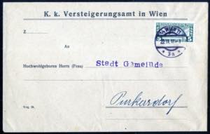 1917, Expressdrucksache, Brief von Wien 11 ... 