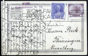 1908/16, Brief frankiert über 10 H. und ... 