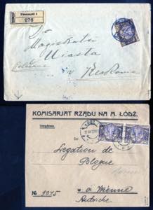 1922, Brief vom 12.VI.1922 v on Lodz nach ... 