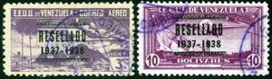 1937, Resellado 1937-1938, 2 hohe Werte ... 