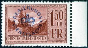 1935, Freimarken Höchstwert 1,50 Fr ... 