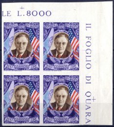 1947, Roosevelt, posta aerea, serie completa ... 