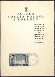 1946, Corpo Polacco, il valore da 1 zl. ... 