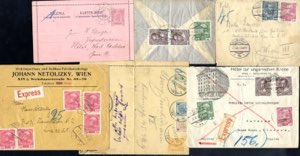 1900/11 ca, 15 Poststücke, alle mit ... 