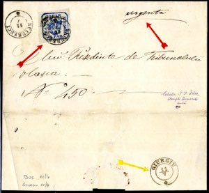 1862, Brief von Bukarest am 11.7. nach ... 