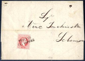 Trieste / Col Vapore 1871, 5 Kreuzer Brief ... 
