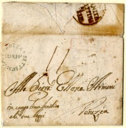 1803-12, lotto di tre lettere spedite per la ... 