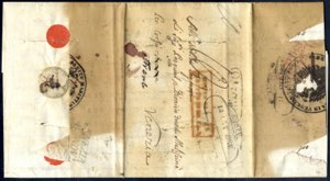 1837, lettera del 7.10.1837 da Zante a ... 