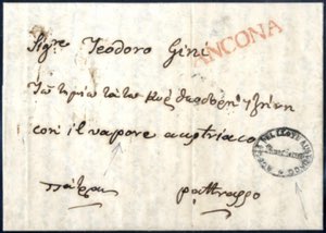 1841, lettera del 4.10.1841 da Ancona a ... 