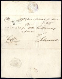 1848, Outer letter sheet posted from ... 