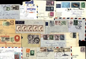 Alle Welt 1924/71, 17 Flugpostbriefe, davon ... 