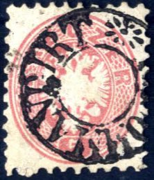 1863/64, Doppeladler im Oval gez 9½, 5 Kr ... 