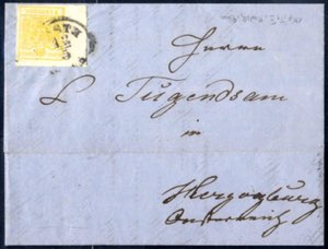 1858, Brief von Pest am 12.5. nach ... 
