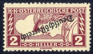 1919, 2 Heller Eilmarke mit kopfstehendem ... 