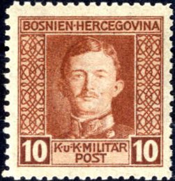 1917, Kaiser Karl I, 10 H hellrötlichbraun ... 