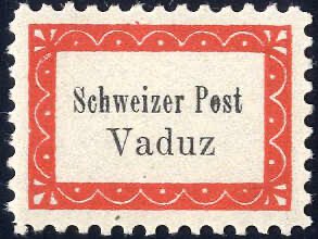 1918, Hilfspost Vaduz-Sevelen, vierseitig ... 