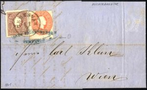 Temesvar, Brief vom 11.5.1861 nach Wien ... 