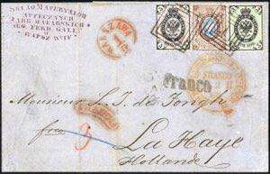 1866, Brief von Warschau am 1.2. nach La ... 