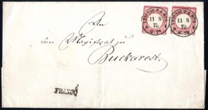 1873, Brief von Leipzig am 11.8. nach ... 