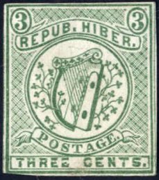 1865/67, Fenian Essai, 3 c grün, ohne ... 