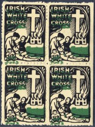 1922, Irish White Cross Essai, 1d green & ... 