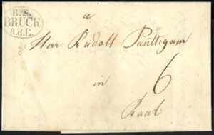 B.S./Bruck/a.d.L. 1845, Brief vom 24.6. ... 