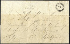 SELMETZBANYA, 28/1 1848, cash paid letter ... 