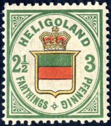 1876, 2½ F/3 Pf dunkelgrün/gelb/zinnober, ... 
