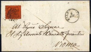 ZAGAROLO, lettera del 6.6.1868 da Zagarolo a ... 