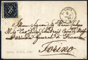 1851, lettera del 2.10.1851 da Genova a ... 