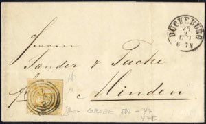 1867, Brief vom 28.2.1867 von Bückeburg ... 