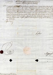 1683, passaporto con firma di Ferdinando ... 